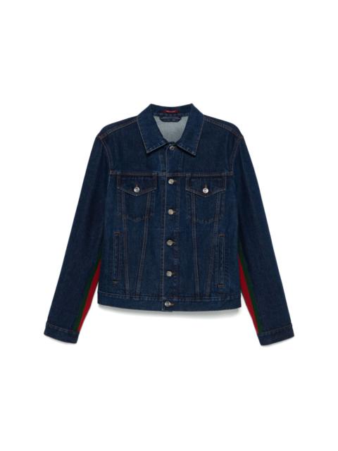 Web stripe-detailed jacket