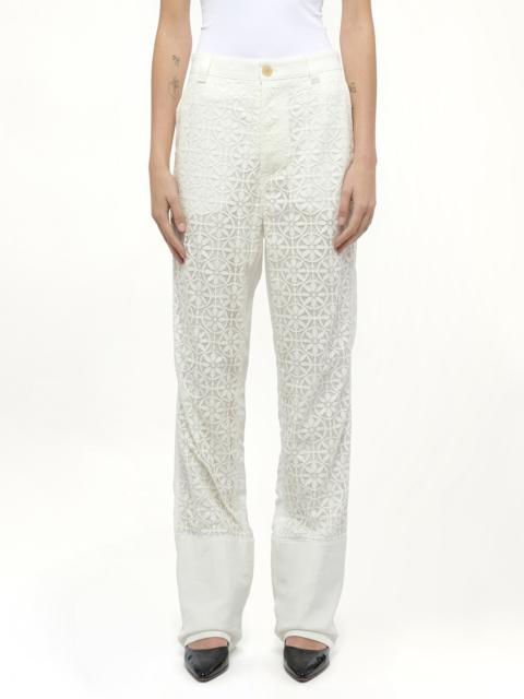 Loewe Lace Fisherman in White