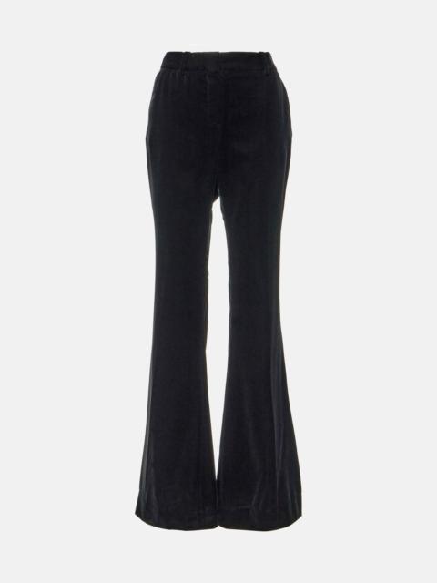 NINA RICCI flared velvet trousers