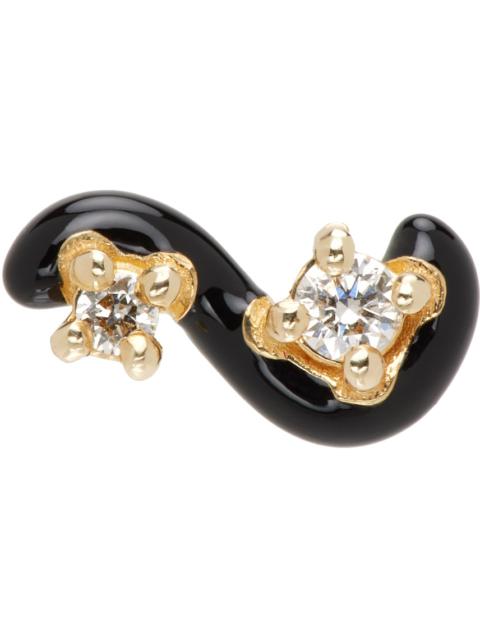 BEA BONGIASCA Black Mini Loop Single Earring