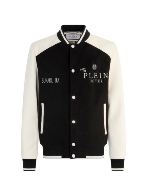 PHILIPP PLEIN rear-dragon-detail bomber jacket
