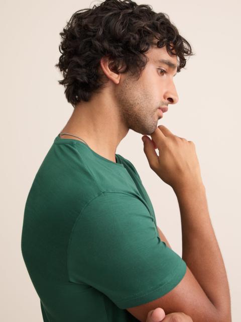 Derek Rose Basel Micro Modal T-Shirt Pine Green