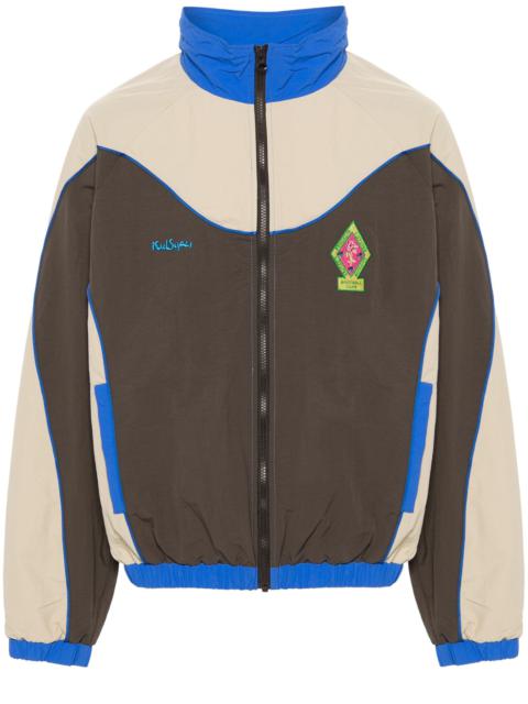 embroidered-detail sport jacket