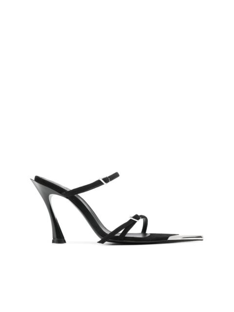 MUGLER 95mm suede sandals