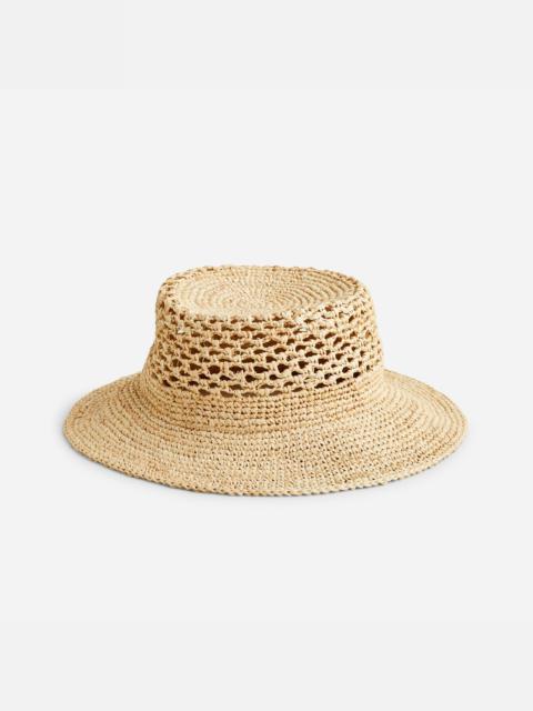 J.CREW Open-weave packable straw hat