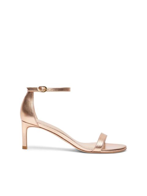 Stuart Weitzman 60mm Nunakedstraight metallic-effect sandals