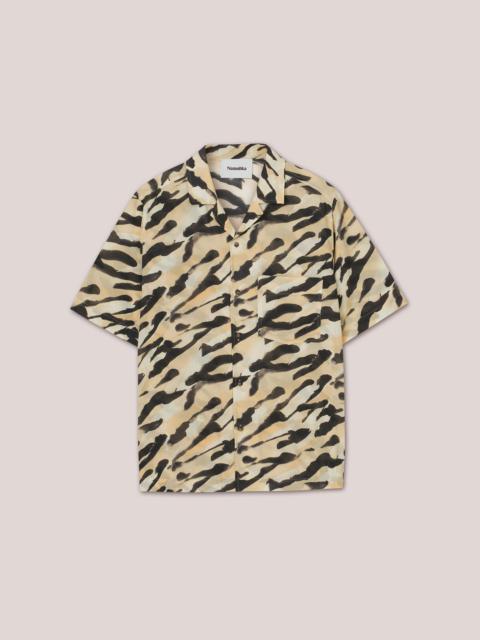BODIL - Camp shirt - Hand painted abstract animal
