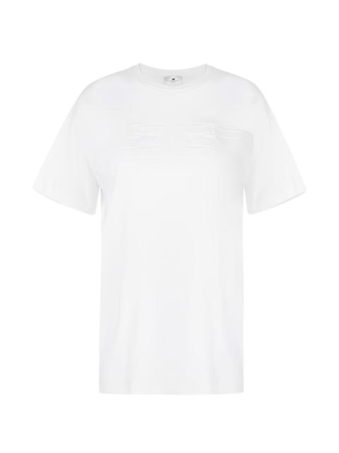 ELISABETTA FRANCHI embossed-logo T-shirt