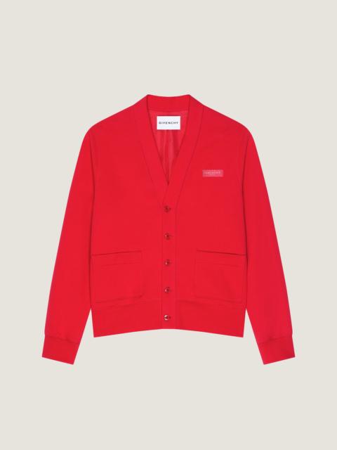 Givenchy CARDIGAN IN COTTON WITH GIVENCHY PARIS GROS GRAIN