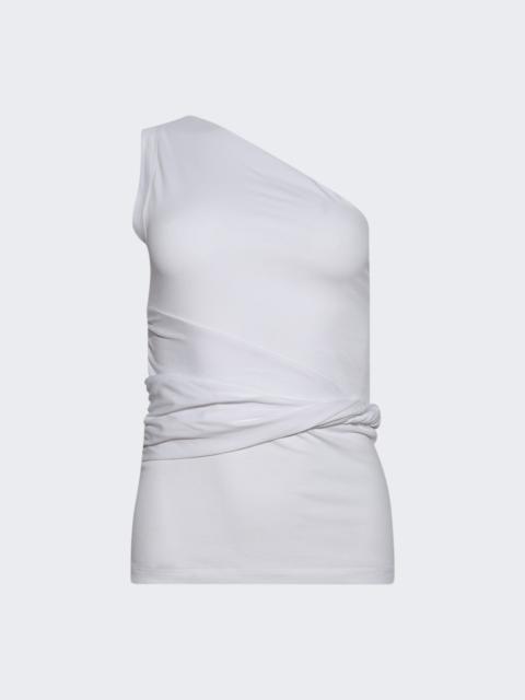 PATOU One Shoulder Knit Top White