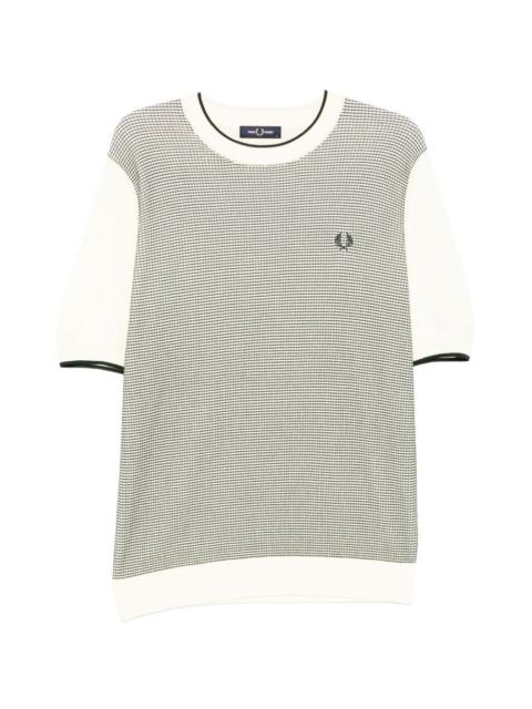 Fred Perry tonic waffle knitted T-shirt