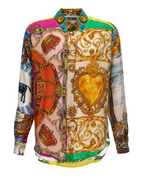 Moschino 'Archive scarves print' shirt