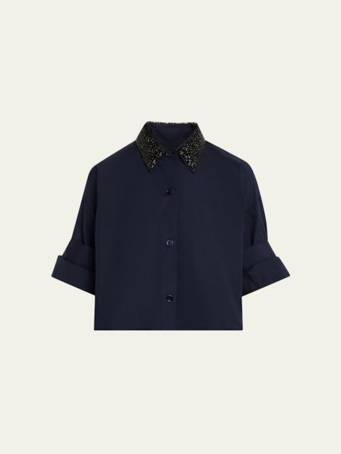TWP Next Ex Shirt with Crystal-Embellished Collar