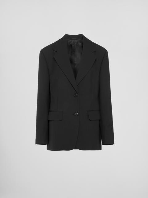 Prada Single-breasted wool jacket