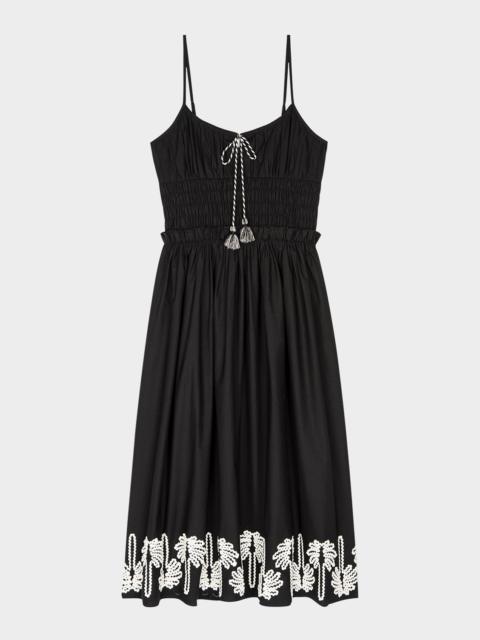 Rails Baja Embroidered Midi Dress