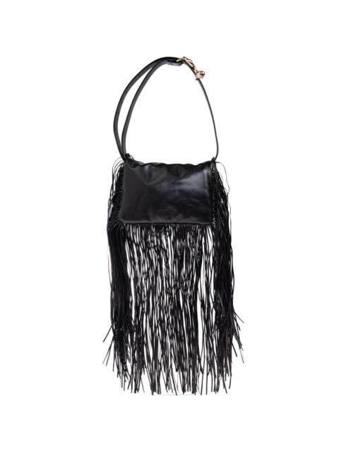 Sportmax fringed leather shoulder bag
