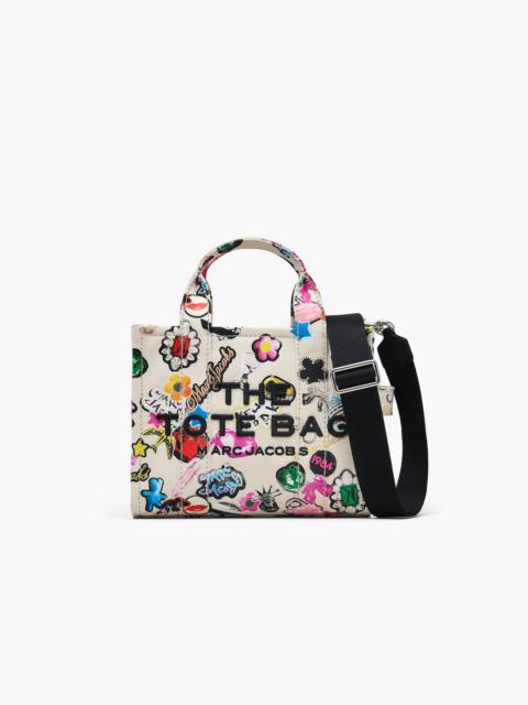 Marc Jacobs THE STICKER CANVAS SMALL TOTE BAG