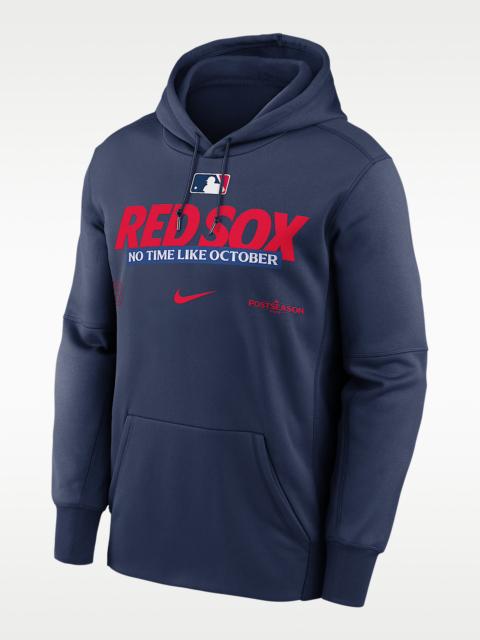 Nike Boston Red Sox 2026 Postseason Authentic Collection Men's Nike Therma-FIT MLB Pullover Hoodie