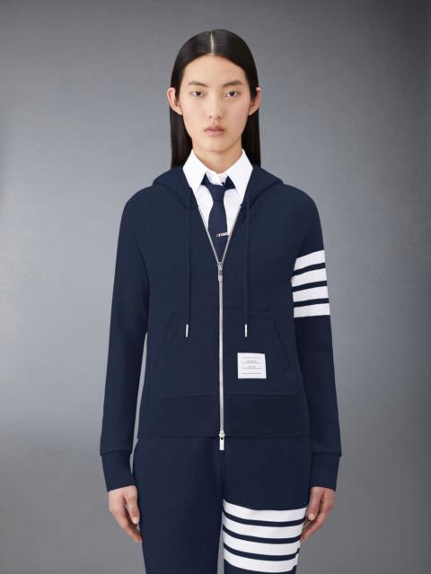 Thom Browne Classic Loopback Full Zip Hoodie