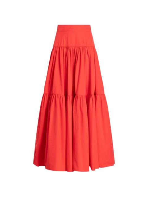 Dolce & Gabbana long cotton poplin skirt