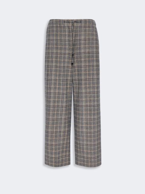 'S Max Mara VISCHIO Chequered flannel joggers - ULTRAMARINE