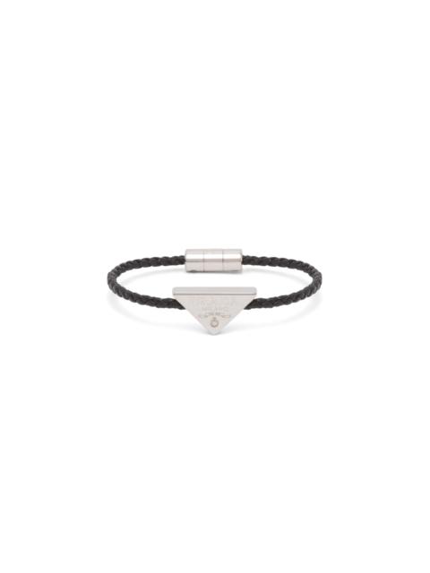 Prada Braided nappa leather bracelet