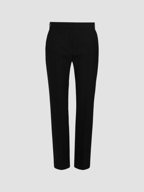 Max Mara Women's Slim Double Woollen Cloth Trousers - Black