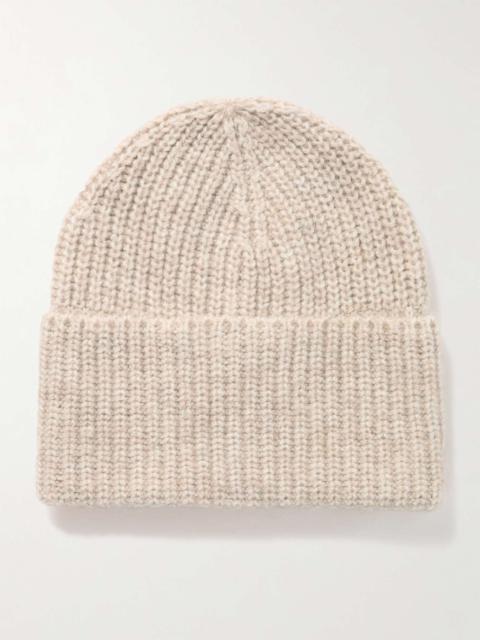 Brunello Cucinelli Brushed Ribbed-Knit Beanie