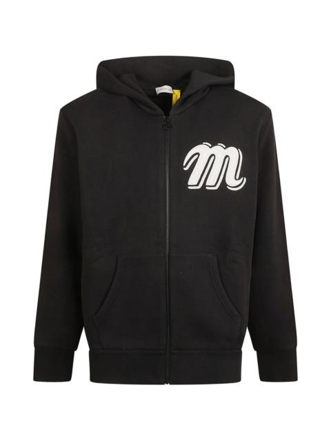Moncler x Mercedes-Benz appliqué zip hoodie