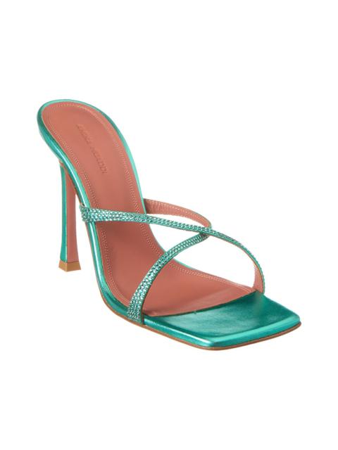 Amina Muaddi AMINA MUADDI Adriana Crystal 105 Leather Sandal