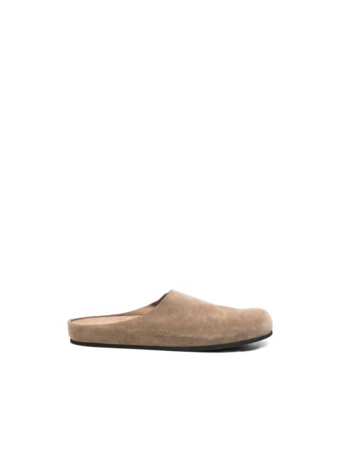 Common Projects suede clogs