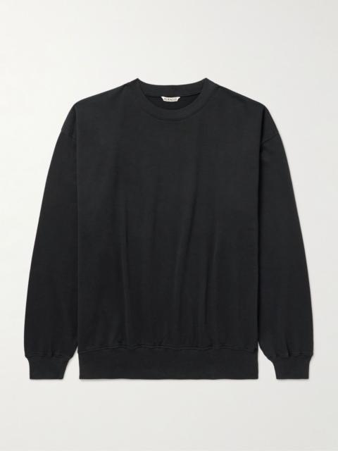 AURALEE Cotton-Jersey Sweatshirt Black