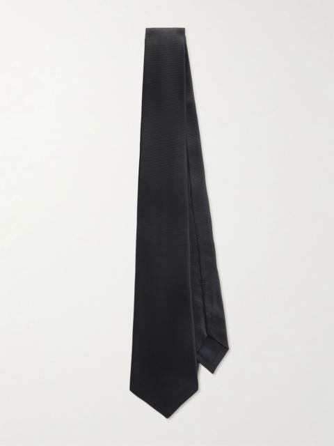 The Row Juno 7cm Silk-Twill Tie Black