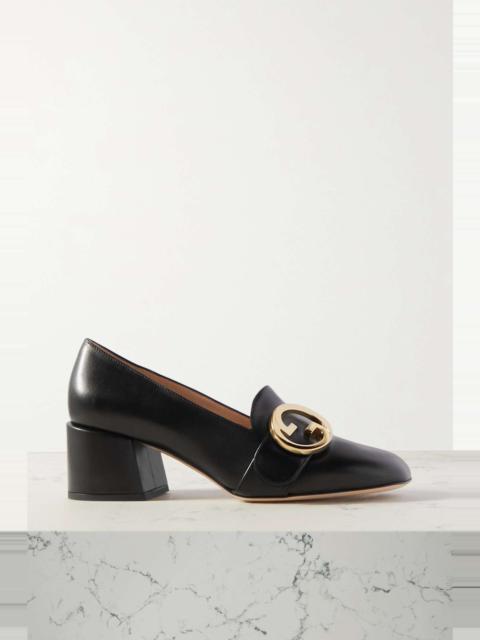 GUCCI Blondie embellished leather pumps