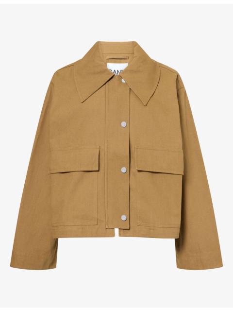 GANNI Canvas Short Barn Cotton Jacket