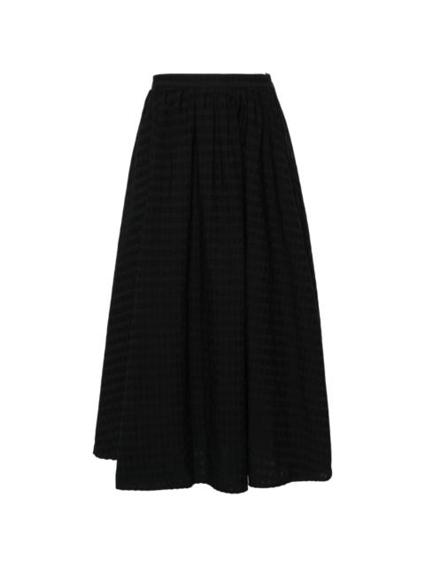 seersucker-embellished skirt