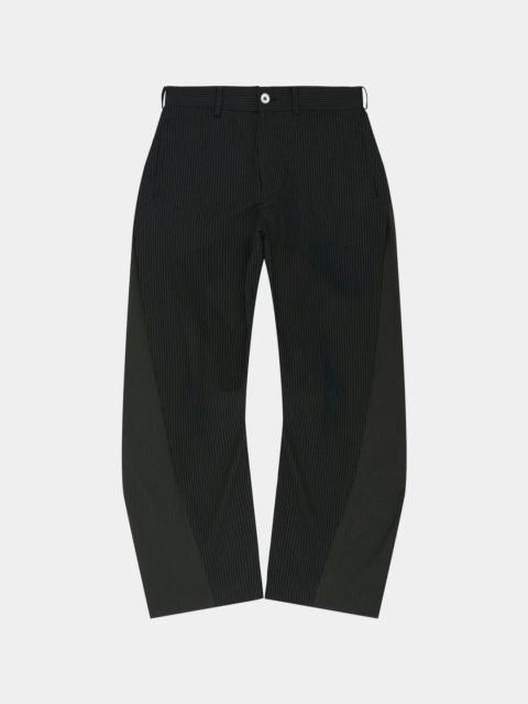 Andersson Bell Twisted Seam Stripe Wide-Leg Trousers