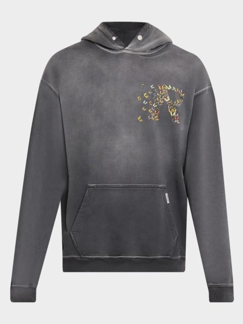 REPRESENT Men & apos;s Butterfly Initial Cotton Hoodie