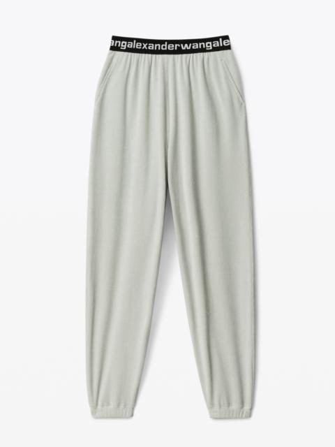 Alexander Wang LOGO ELASTIC PANT IN CORDUROY