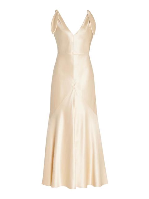 GABRIELA HEARST Havilland Dress in Champagne Silk