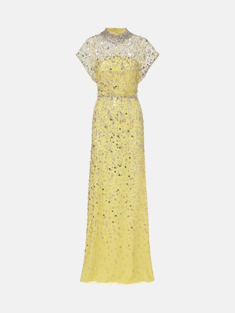 JENNY PACKHAM Crystal Drop beaded gown