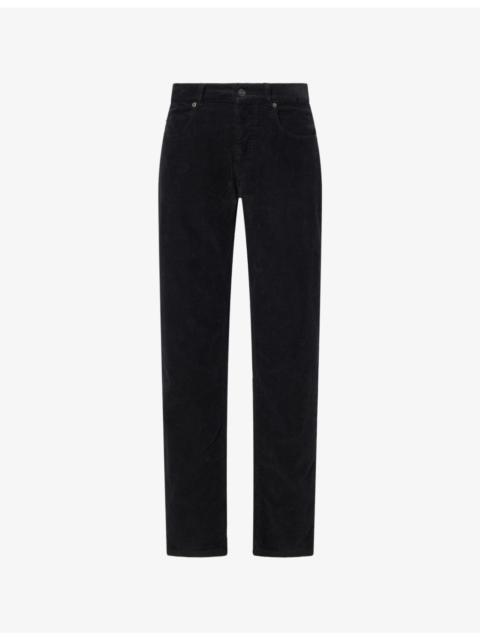 The Row Valentin Straight-Leg Cotton-Corduroy Trousers