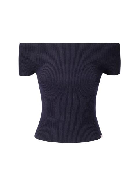 extreme cashmere ribbed top