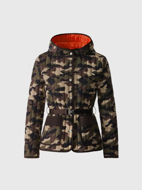 MACKAGE RAJA-CAMO Light Down Camo Jacket with Adjustable Belt