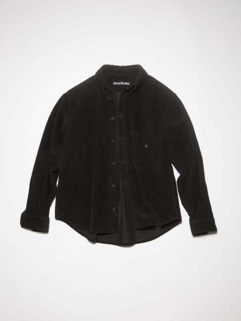 Acne Studios Corduroy overshirt - Black