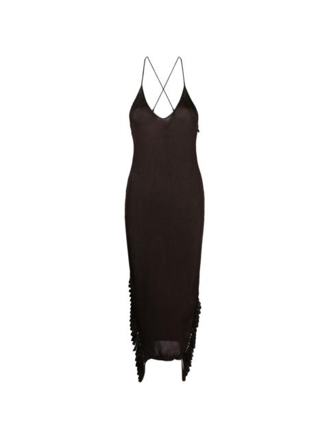 AISLING CAMPS Stalacite slip midi dress