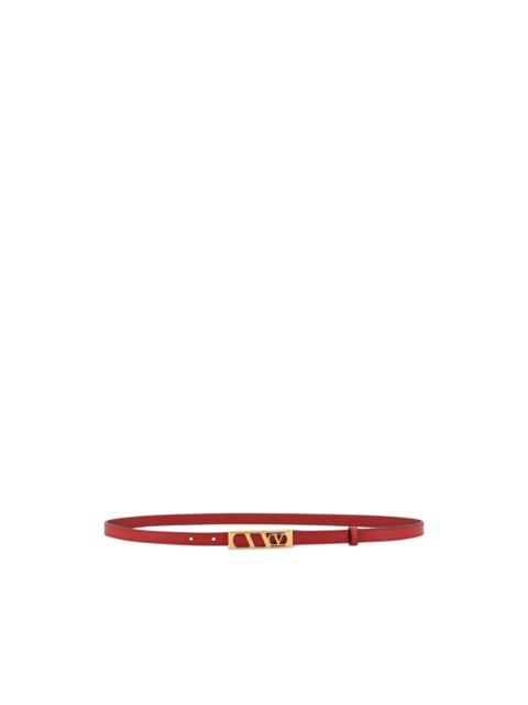 Valentino logo-buckle leather belt