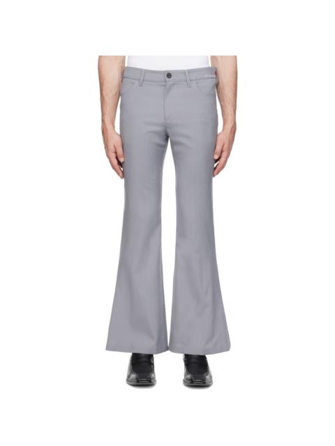 Marni Gray Embroidered Trousers