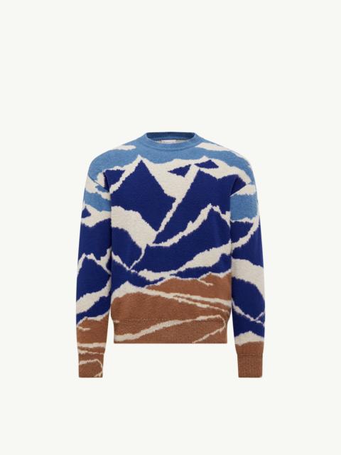 Moncler Mountain Jacquard Wool Sweater