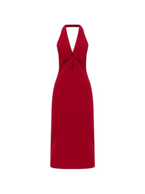 Cult Gaia cut-out halterneck midi dress